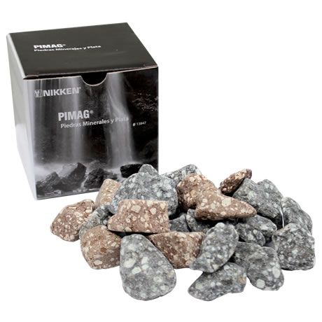 piedras minerales y plata 700 gr pi water - pimag 