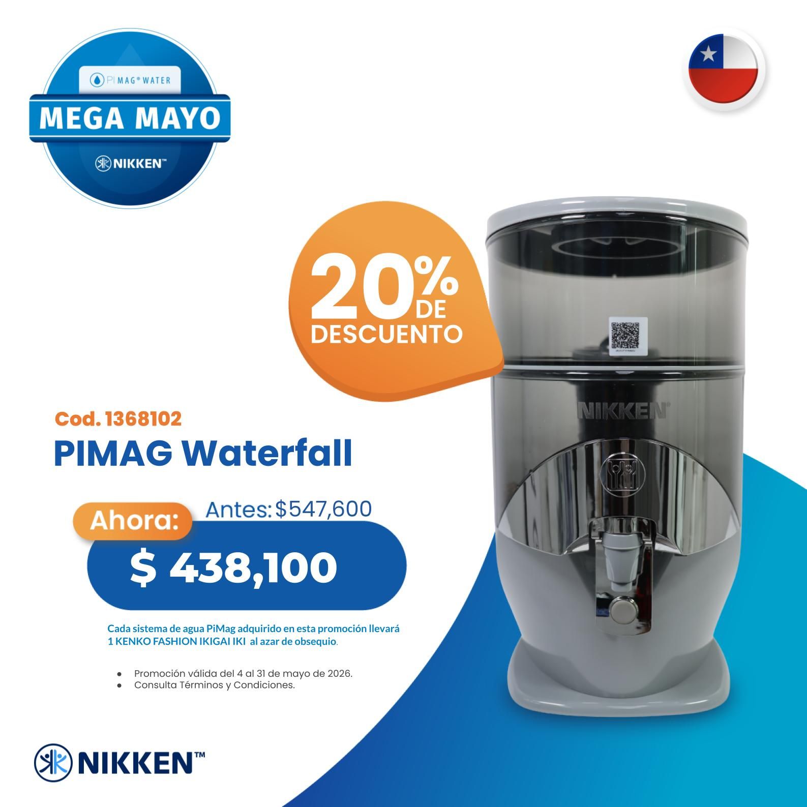 SUPER PROMO PIMAG WATERFALL DESCUENTO