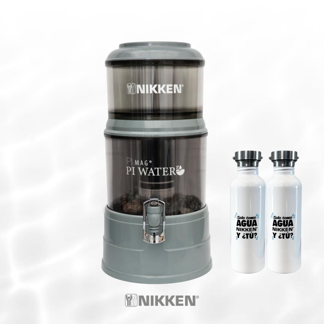 PIMAG PI WATER GRIS + 2 MI BOTELLA